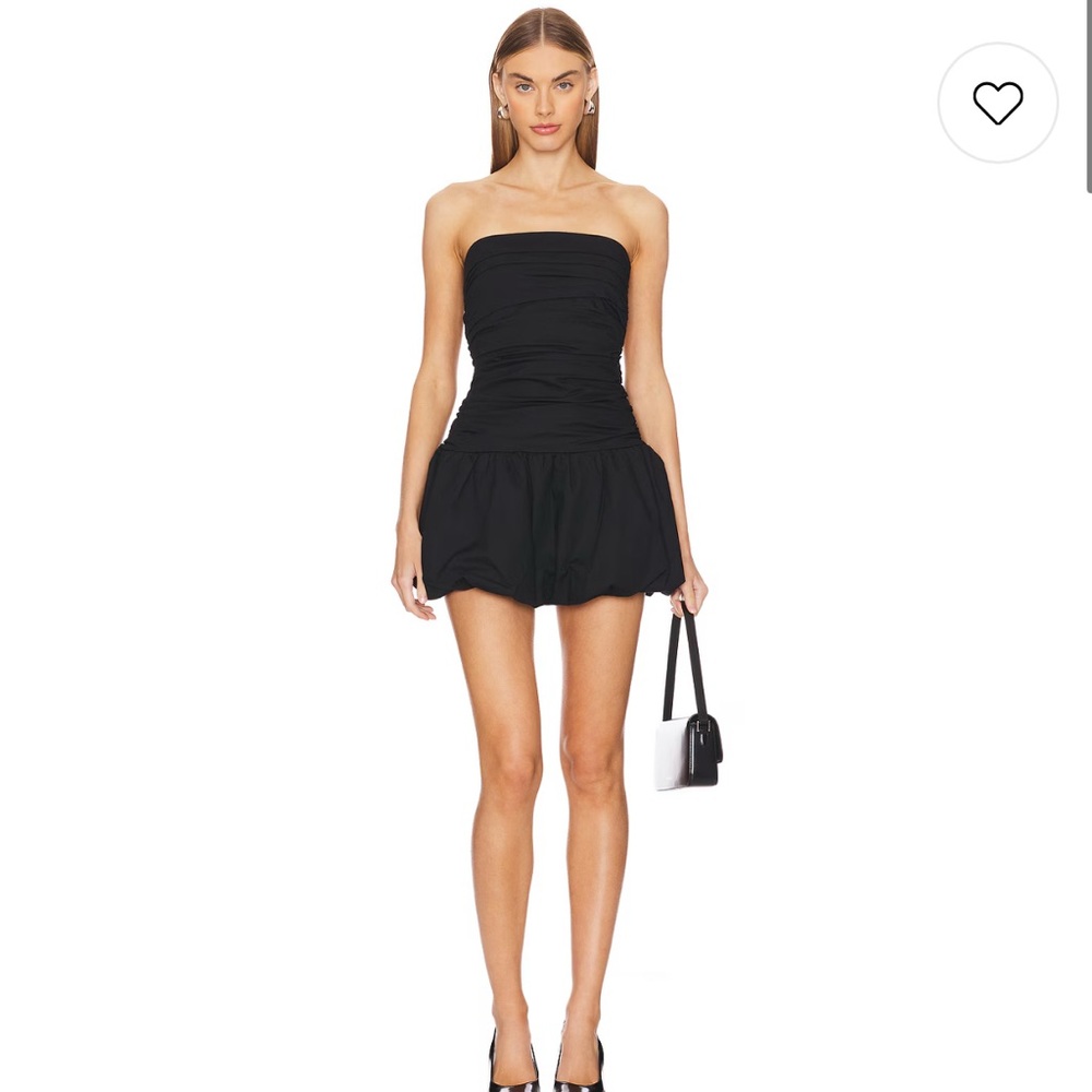 Tularosa Black Strapless Mini Dress